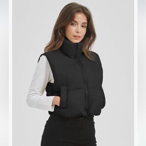 Cropped Puffer Vest XS